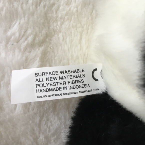 Aurora Miyoni Black and White Plush Panda Toy - Picture 6 of 10